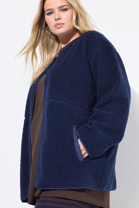 Produktbild Studio Untold Teddyfleece-Jacke, oversized, Rundhals (42, 44)