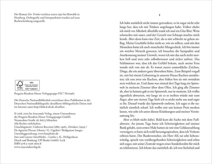 Produktbild Der Trinker (Deutsch, Hans Fallada, 2018)