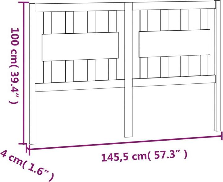 Image du produit vidaXL Kopfteil (145 x 5 x 100 cm)