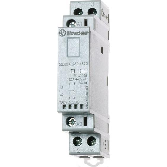 Finder Modular contactor 2NC 25A 24V ac/dc, Relais