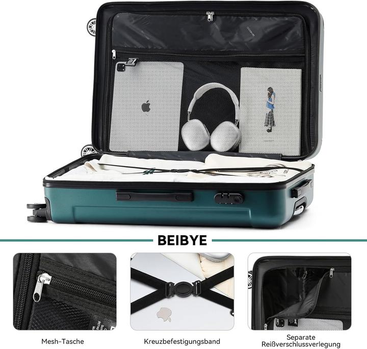 Image du produit Beibye 3-teiliges Hartschalenkoffer-Set