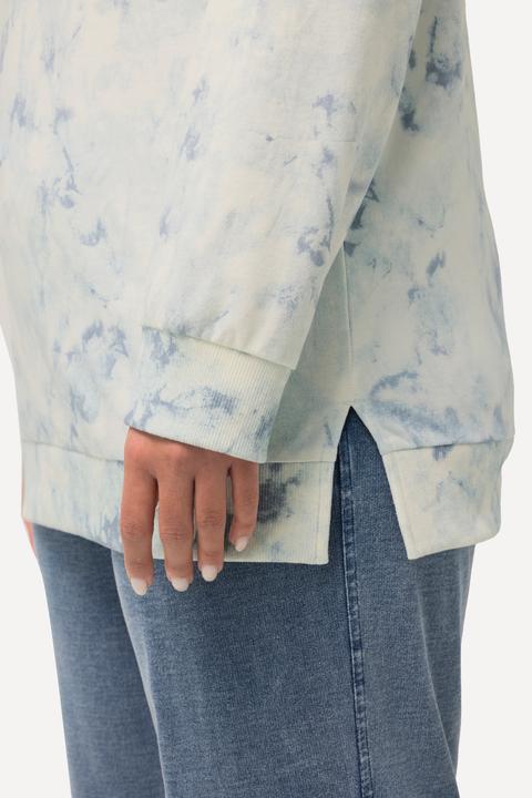 Produktbild Ulla Popken Sweatshirt, Batikdruck, Oversized, Rundhals, Langarm (42, 44)
