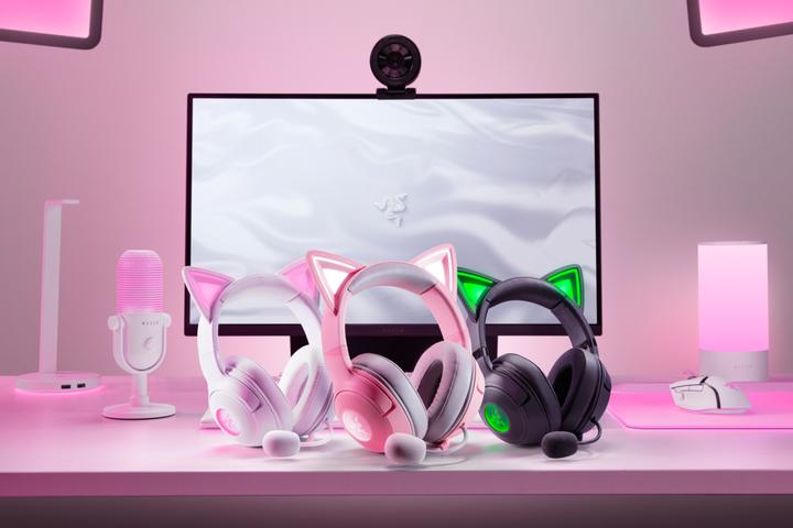 Actual product image Razer Kraken Kitty V2 - White (Cable)