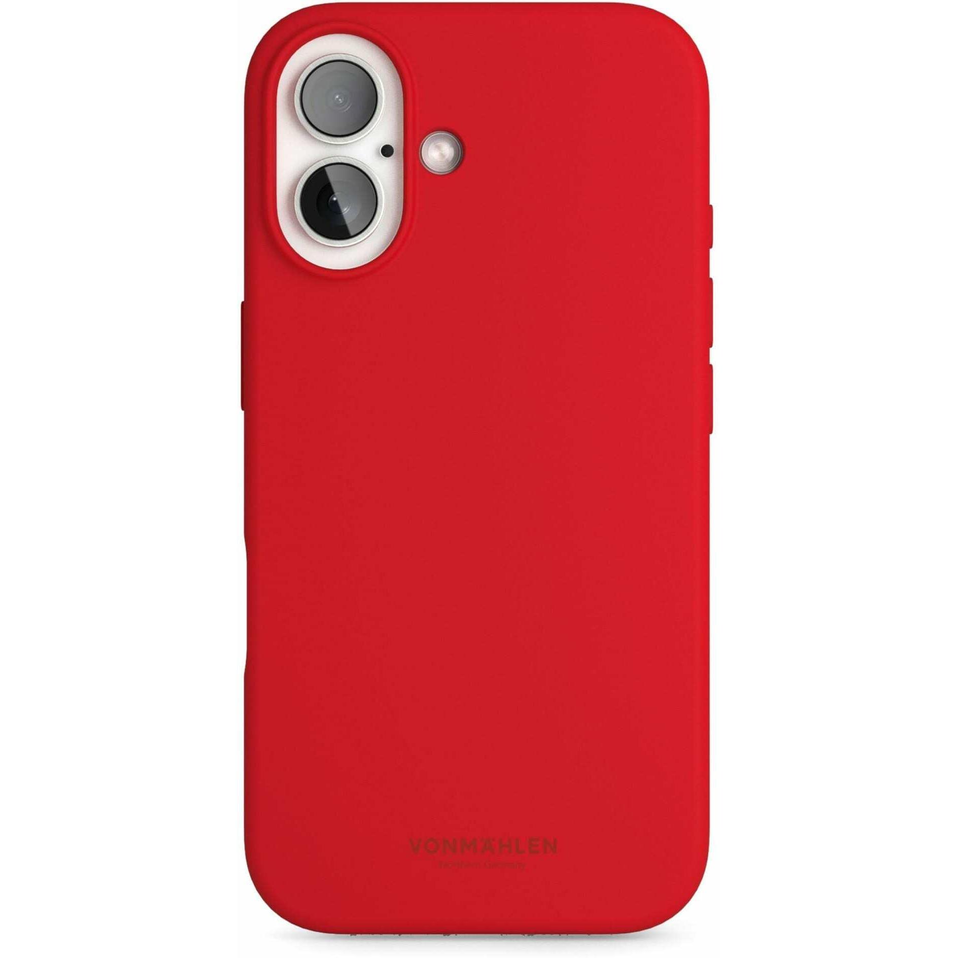 Vonmählen Soft Silicone Case iPhone 16 (Apple iPhone 16), Smartphone Hülle, Rot