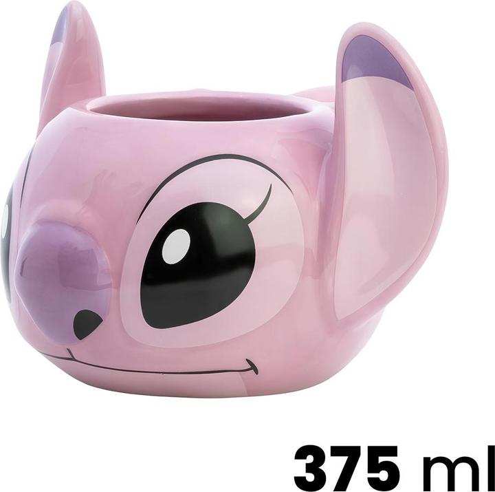 Actual product image Stor Disney Stitch - 3D Ceramic Mug in Gift Box from Angel Collection 375 ml (375 ml, 1x)