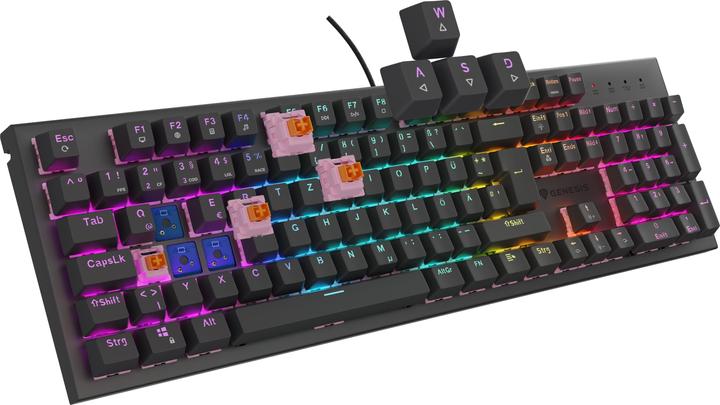 Genesis Gaming keyboard THOR 303 silent wired DE (DE, Cable)