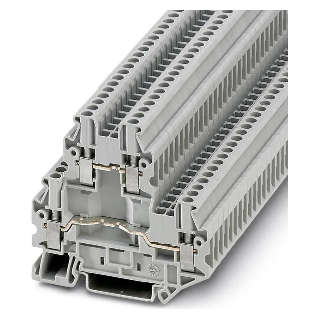 Phoenix Contact Doorvoerklem UTTB 2,5-BE Grijs 50 st., Kabels + Stekkers, Grijs