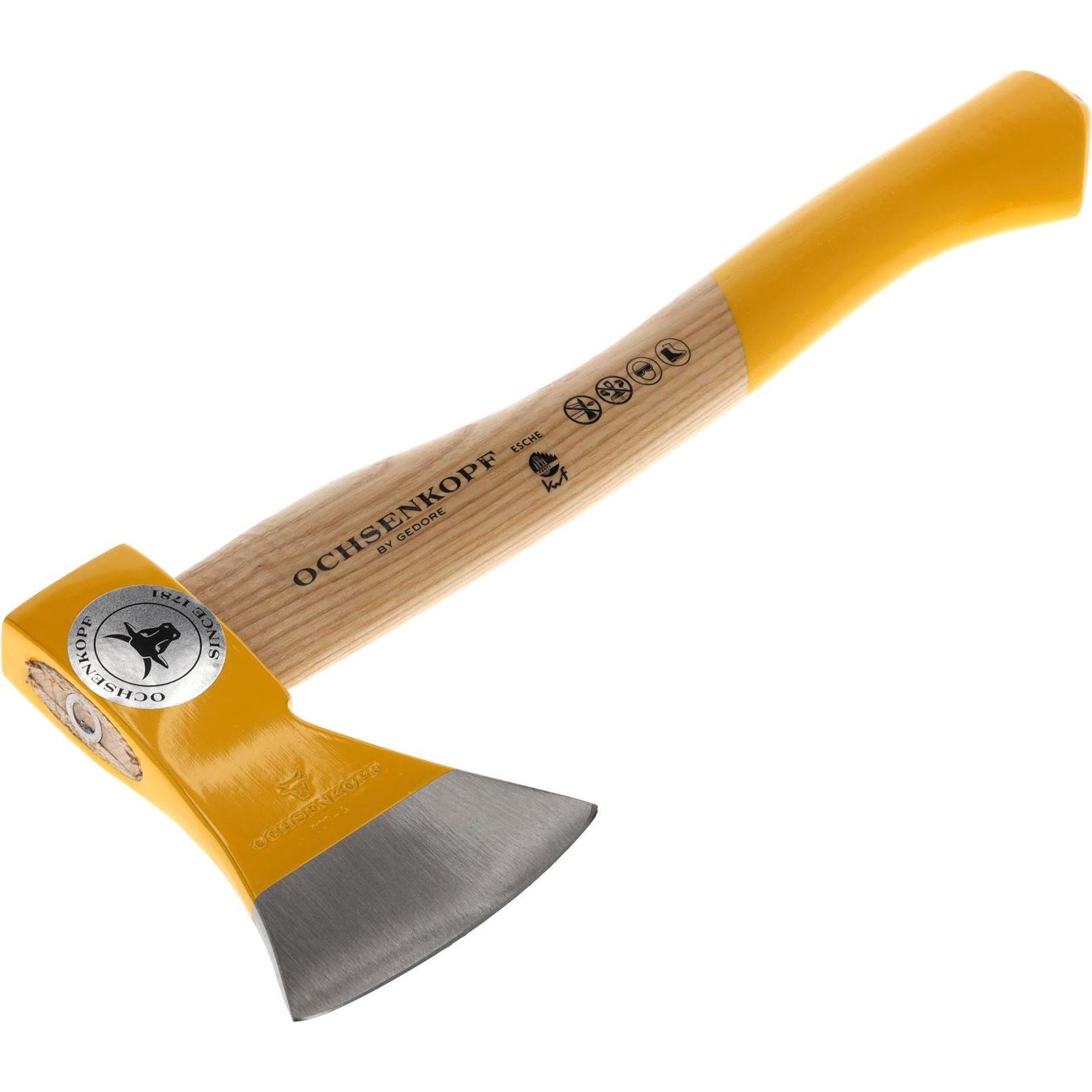 Thumbnail - Ochsenkopf, Axt + Beil, Forstbeil, Polierte Schneide, Robustes Eschenholz, 36cm, 0,9 kg