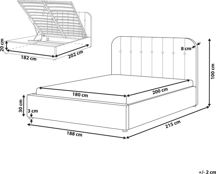 Produktbild Beliani Challans (180 x 200 cm)
