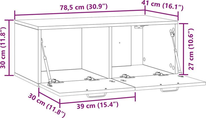 Image du produit vidaXL TV-Ständer (41 x 30 x 30 cm)