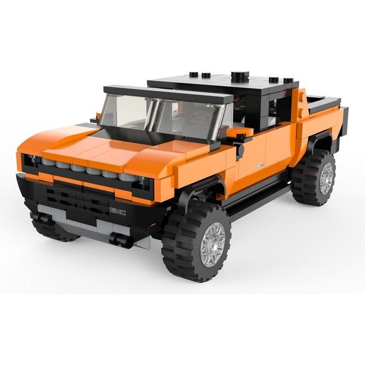 Rastar 1:30 assemble car model Hummer EV, assort., orange/yellow, 454 parts, 93700