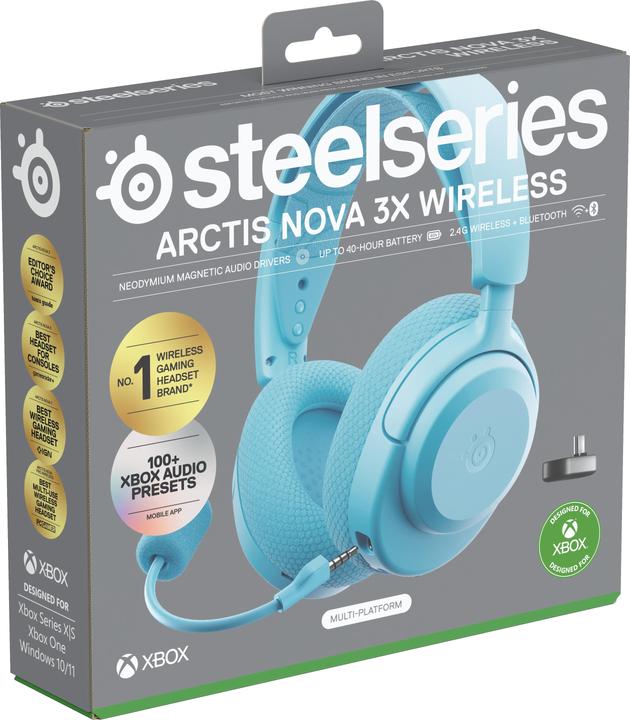 Actual product image SteelSeries Arctis Nova 3XW Aqua (Wireless)