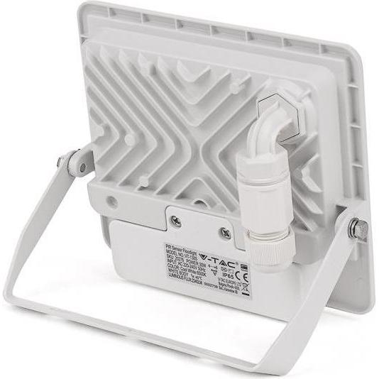 Thumbnail - V-TAC, Fassadenbeleuchtung, VT138S 30W LED PIR Sensor Fluter SAMSUNG Chip Weisser Körper 6500K (2340 lm, IP65)