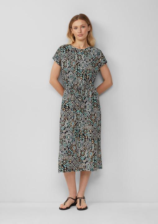 Produktbild S.Oliver Kleid Midikleid aus Baumwollstretch mit Taillenzug (34)