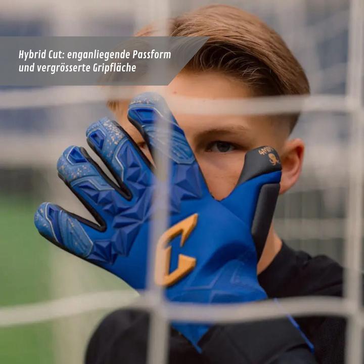Actual product image Catch & Keep Fussballhandschuhe Pulse X Blue Gr. 12 Torwart Goalie Handschuhe (12)