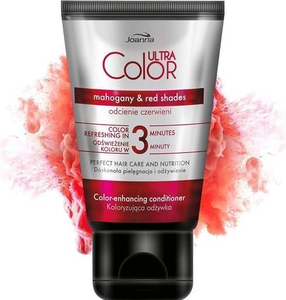 Joanna Ultra Color-Enhancing Conditioner Coloring Conditioner Shades Of Red Mahogany & Red Shades (100 ml)