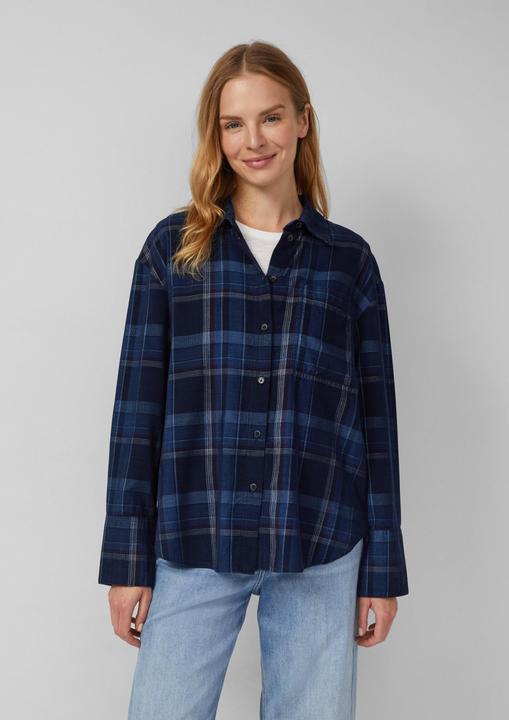 Immagine prodotto s.Oliver Bluse Karierte Feincord-Bluse im Relaxed Fit (38)