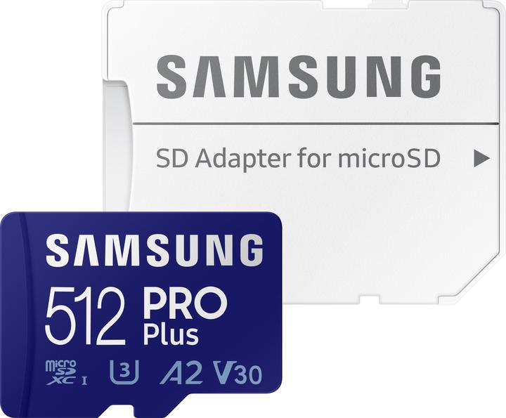 Immagine prodotto Samsung Pro Plus (512 GB, microSDXC, U3, UHS-I)