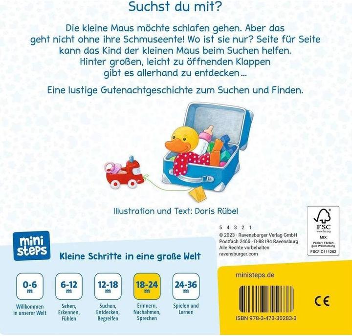 Actual product image Ravensburger ministeps: Kleine Ente, wo bist du? (German, Doris Rübel, 2023)