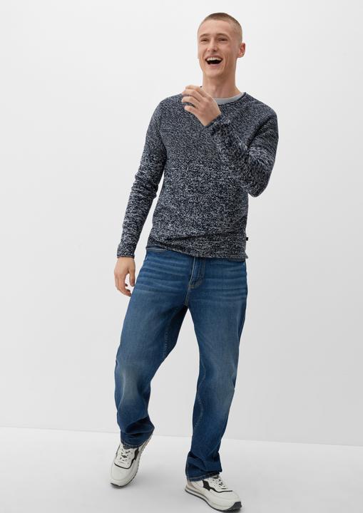 Image du produit s.Oliver Strickpullover Strickpulli mit Rollsäumen (M)