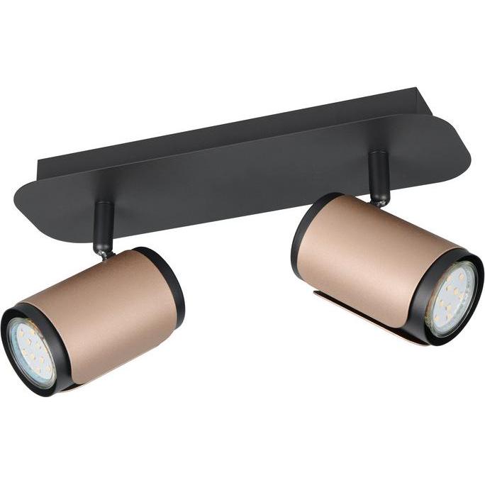 Trio, Applique + Plafoniera, 814500265 Gillan GU10 Strahler 2-fach Coffee (25000 lm)