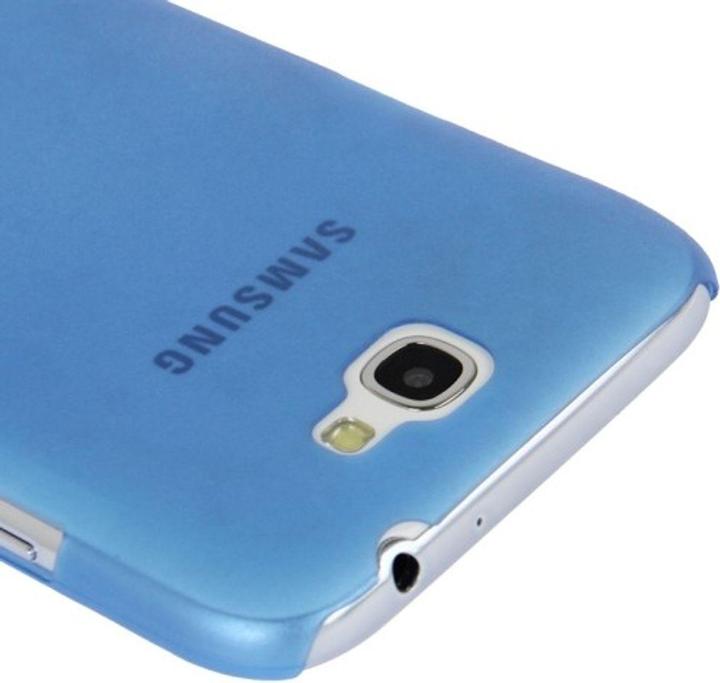 Produktbild König Design Schutzhülle Hardcase für Handy Samsung Galaxy Note 2 N7100 Blau/transparent (Samsung Galaxy Note 2 N7100)