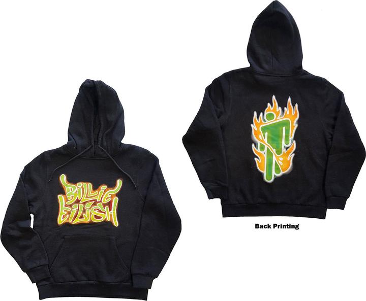 Produktbild Billie Eilish Airbrush Flames Blohsh (Hoodie) (XL)