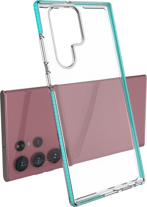 Image du produit Hurtel Spring Case cover gel cover with colored frame for Samsung Galaxy S22 Ultra light pink (Samsung Galaxy S22 Ultra)