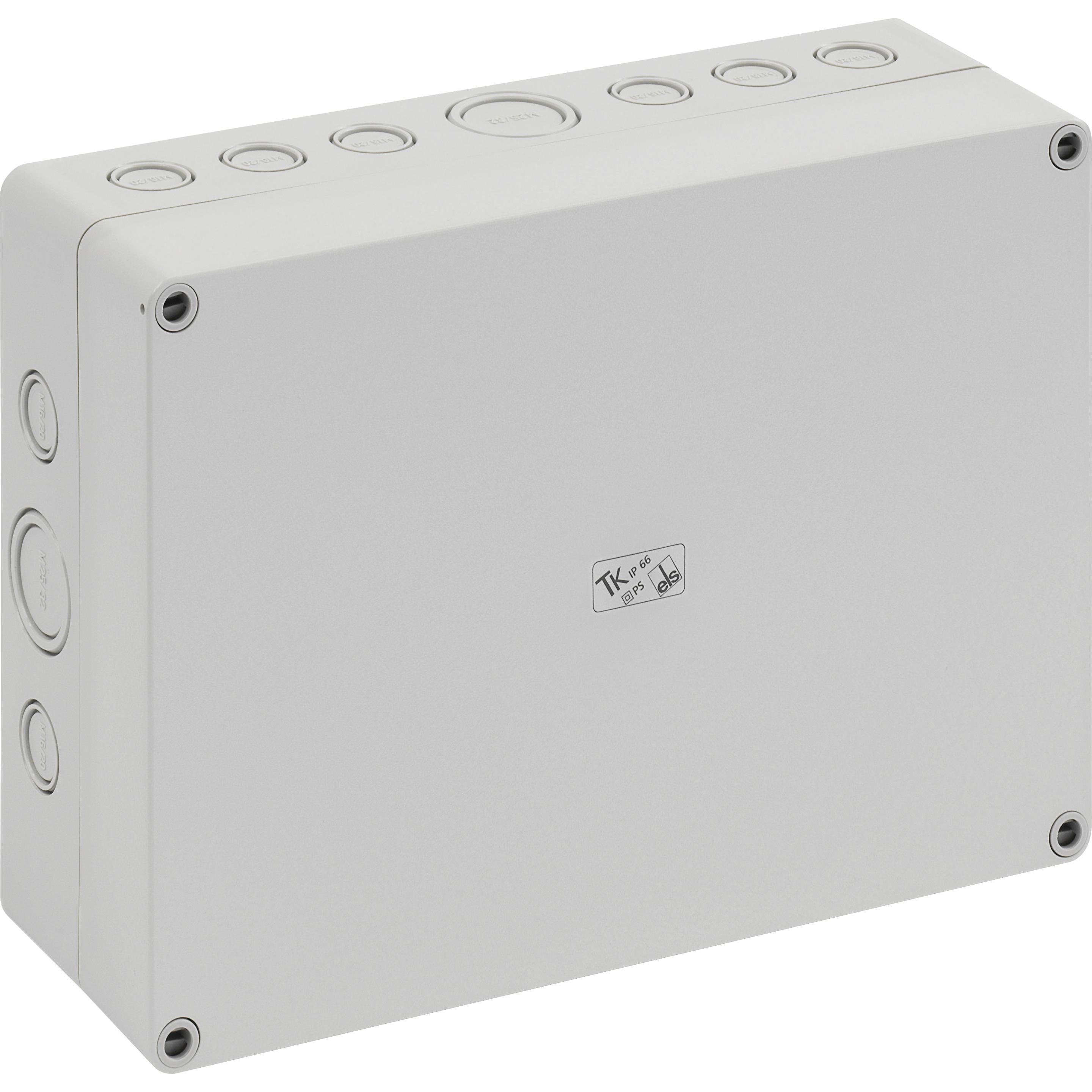 Spelsberg TK Kunststoffgehäuse aus schlagfestem Polystyrol (Gehäuse), Elektronikzubehör + Gehäuse, Grau
