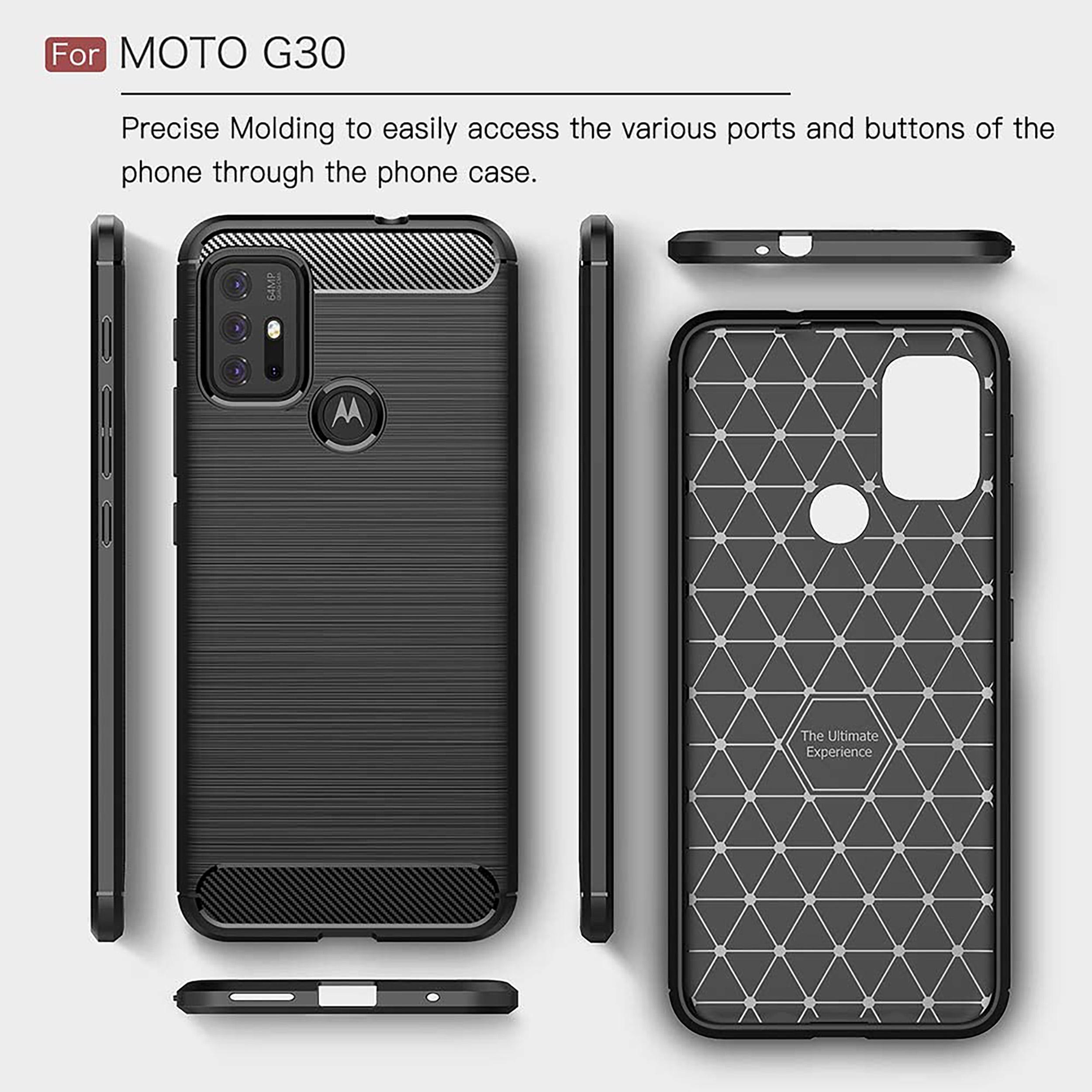 Thumbnail - Cazy Hülle Kompatibel mit Motorola Moto G10/G20/G30 - Schützhulle Rugged Back Cover Kunststoff - (Motorola Moto G30, Mot...
