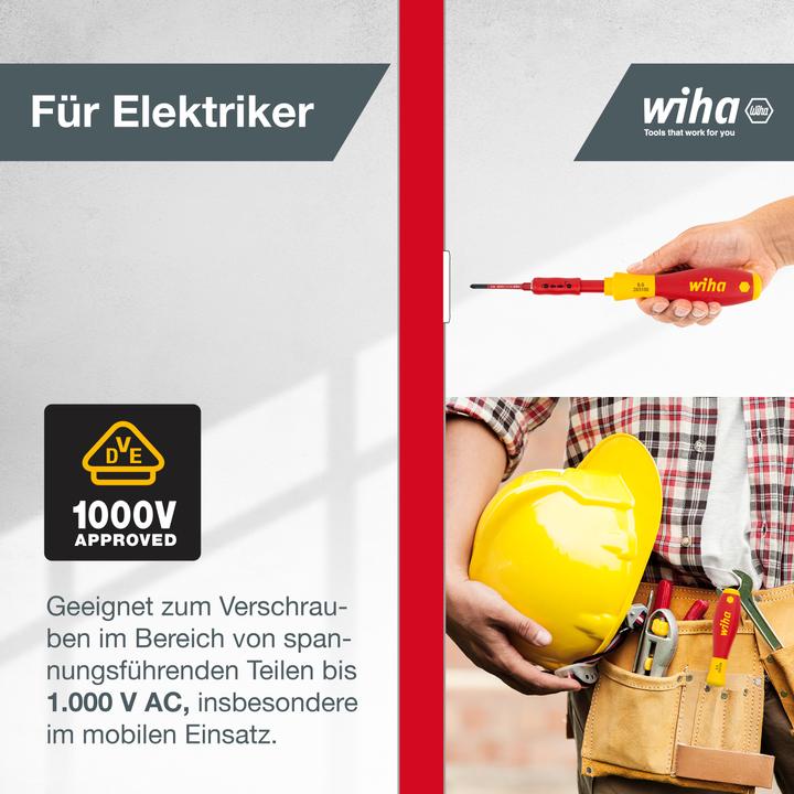 Productafbeelding Wiha Verwisselbare messenset (Schroeven met sleufkop, Torx (TX), Kruisvormig PZ, Phillipps kruissleuf (PH))