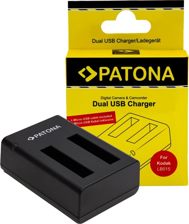 Actual product image Patona Charger Dual USB Kodak WPZ 2 (Camera battery charger)