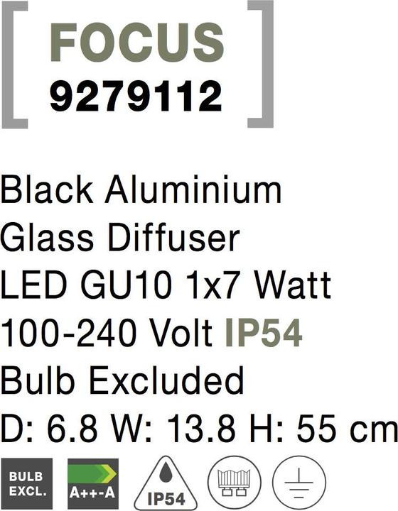 Produktbild Nova Luce Focus (GU10, IP54)
