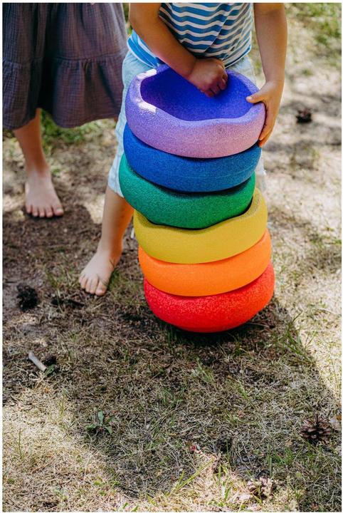 Actual product image Stapelstein Rainbow set of 6