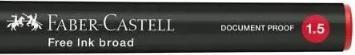 Produktbild Faber-Castell Free Ink Tintenroller grau 1,5 mm, Schreibfarbe: rot, 1 St. (1x)