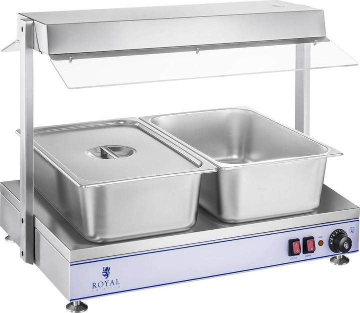 Actual product image Royal Catering Hot Plate - 2 halogen lamps - 1,100 W