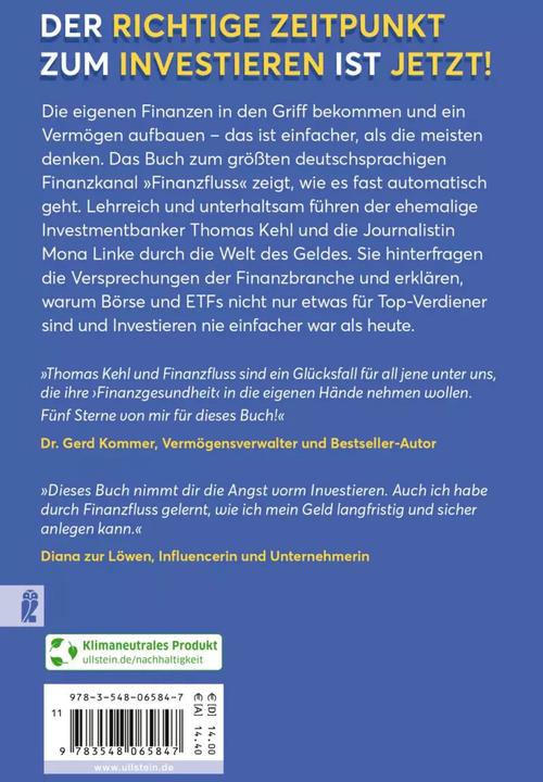 Actual product image Das einzige Buch, das Du über Finanzen lesen solltest (German, Thomas Kehl, Mona Linke, 2022)
