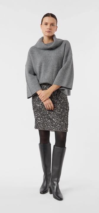 Produktbild Comma Poncho-Pullover mit weitem Rollkragen (XL)