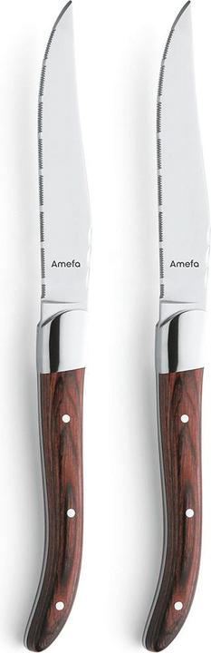 Actual product image Amefa Steak knife set 2 pieces wood 2520 Royal Steak (2 pcs., Knife)