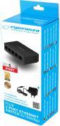 Actual product image Esperanza 5 PORT ETHERNET SWITCH 10/100 FLUX (5 ports)