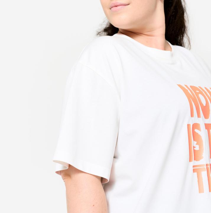 Produktbild Domyos Women's Oversize Cotton T-Shirt - White (L)