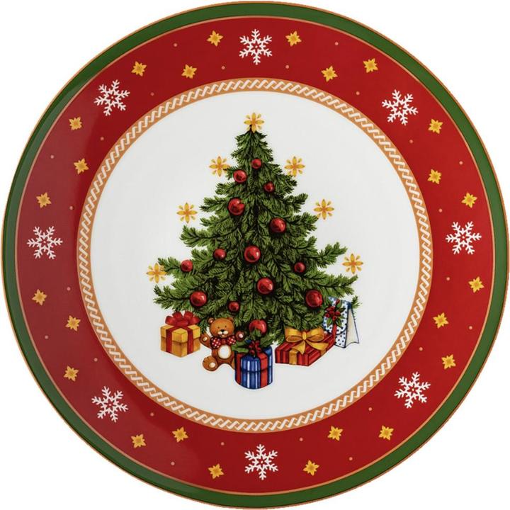 Actual product image Hutschenreuther Cake plate on foot 'Happy Wintertime'