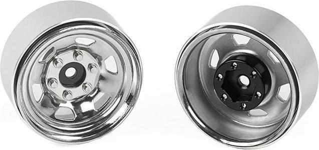 Actual product image Rc4Wd Rims Beadlock SR5 1.7 steel chrome, 4 pieces