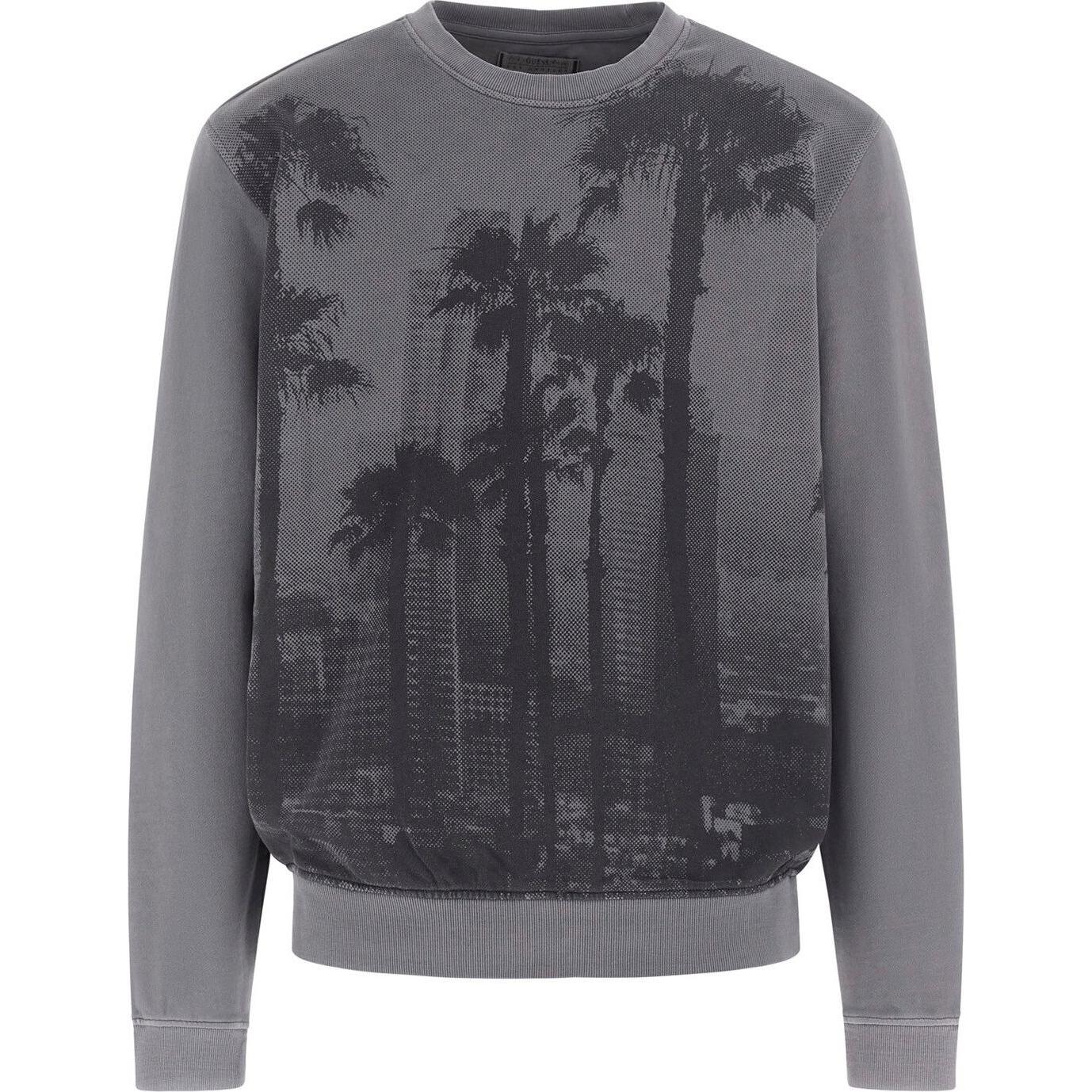 Guess, Herren, Pullover, Palm, Grau, (S)