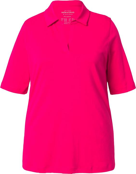 Produktbild Ulla Popken Poloshirt, A-Linie, Halbarm, Pima Baumwolle (42, 44)