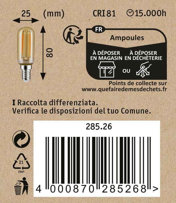 Actual product image Paulmann 1879 Filament tube (E14, 160 lm, 1 x)