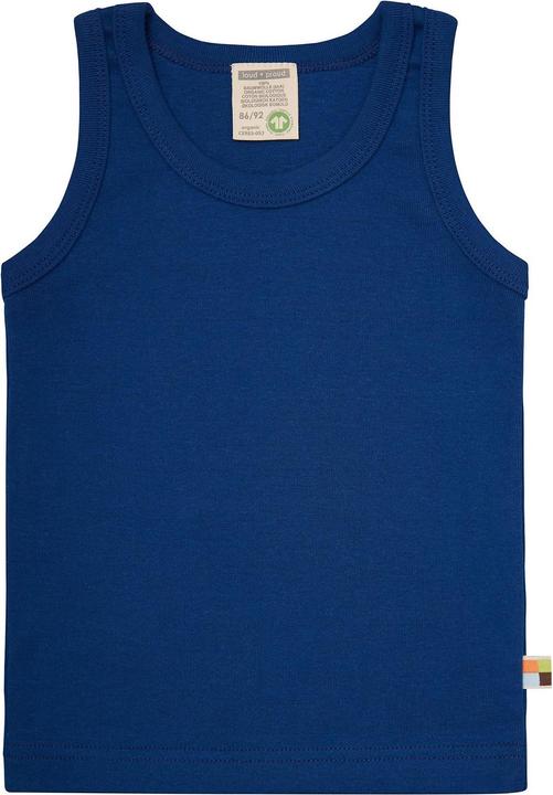 Actual product image loud + proud Double pack of fine rib vests (122, 128)