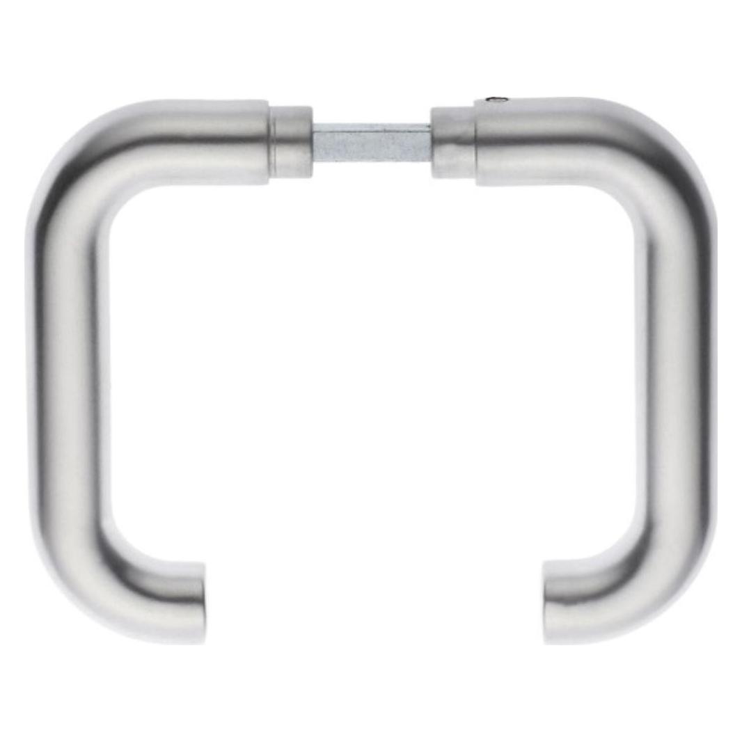 Edi, Maniglia + Guarnizione Porte, Coppia Di Maniglie A Leva 103 Acciaio Inox F00 Mandrino Quadrato 8 Mm (Maniglia Della Porta)
