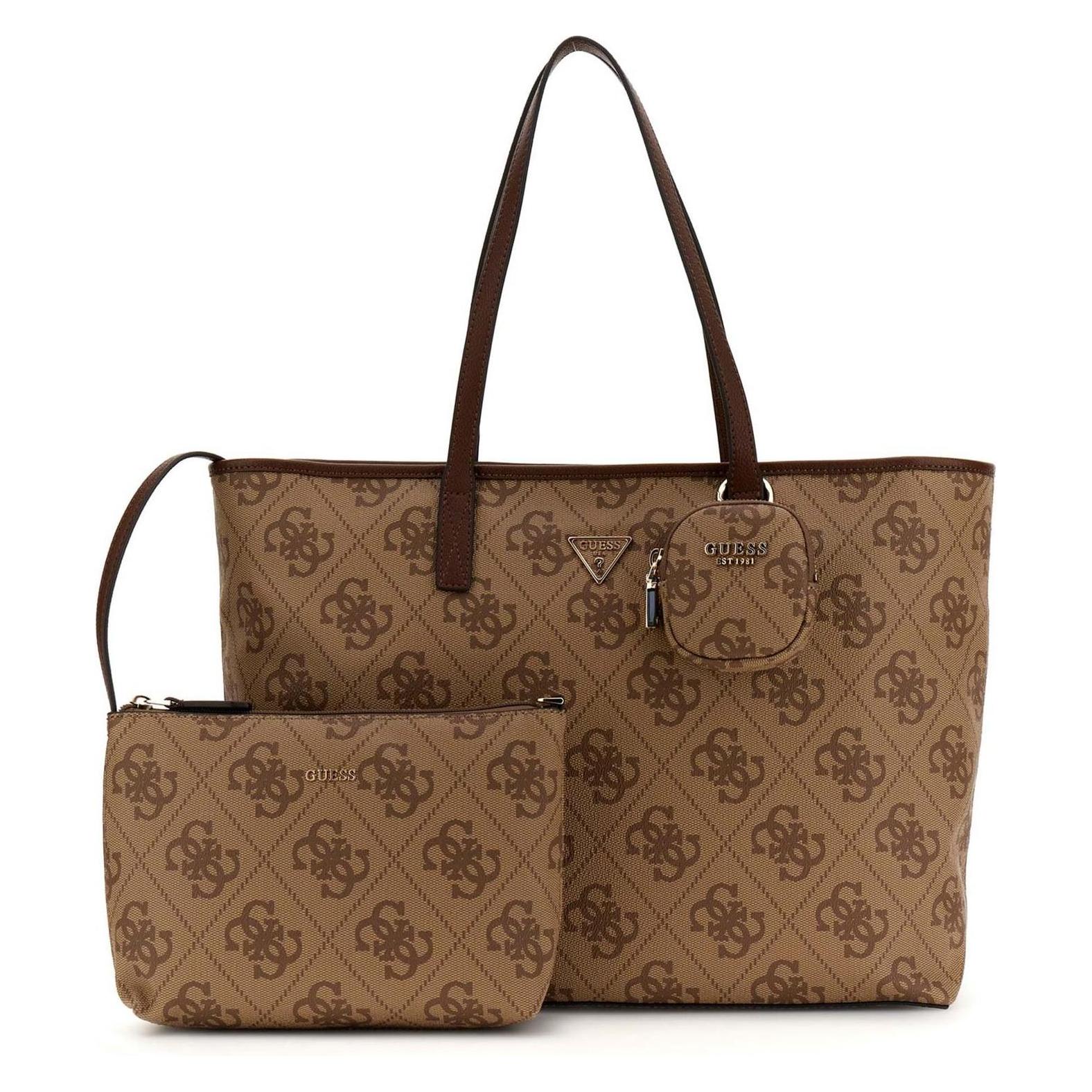Guess, Damen, Tasche, Power Play Ii Large Tech Tote, Braun