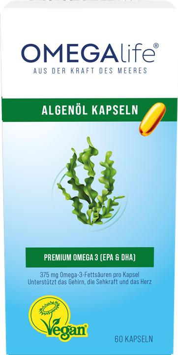 Actual product image Omega-Life Algae oil (60 pcs., Capsules, 63 g)